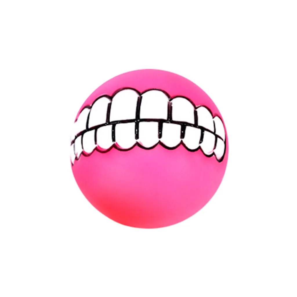 Смешная собачка мяч зубы силиконовая игрушка звук собаки игры, игрушки Забавный мяч для питомцев различные цвета счастье expression.#4