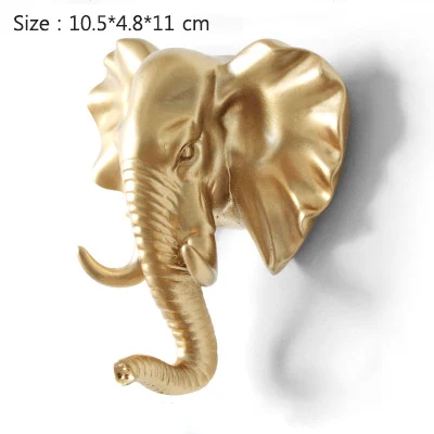 Elephant-Gold Strongwell, скандинавские крючки в виде животных, американский подвесной крючок, держатель, вешалки для ключей, крепкие бесшовные крючки для украшения дома - Цвет: Elephant-Gold