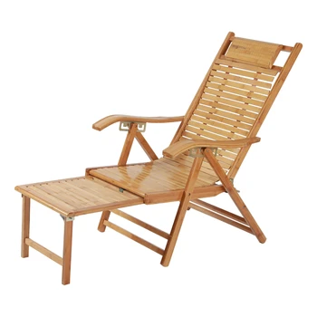

Bamboo Recliner Folding Lunch Break Home Nap Adult Chair Lazy Elderly Leisure Chair Recliner Chair
