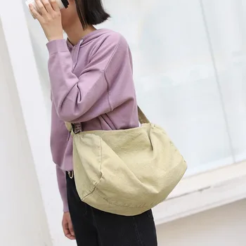 

MIWIND Free Shipping Soft Canvas Bag Large Capacity Women Shopping Bag Ladies Daily Use Handbags Casual Beach Bag Tote LSSJ047