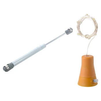 

1pcs Door Stay Soft Close Hinge Hydraulic Gas Lift Strut & 1Pcs Solar 2M Led Cork Shaped 20 Led Night Fairy String Light