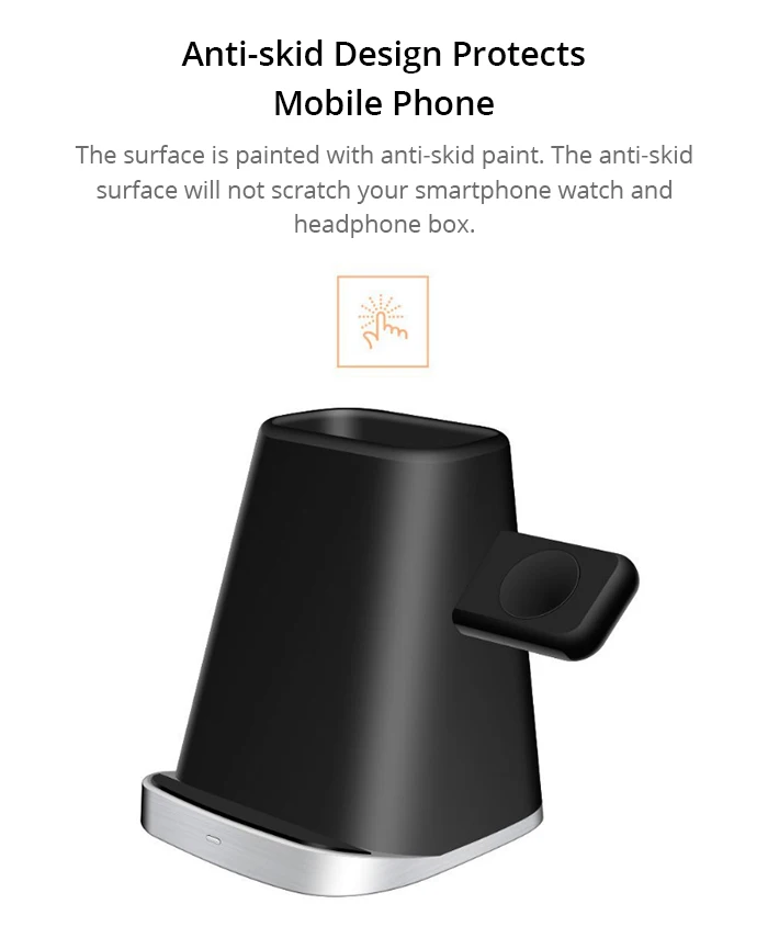 Bonola 3 in1 Wireless Charger Stand For iPhone XsMaxApple WatchAirpods  (11)