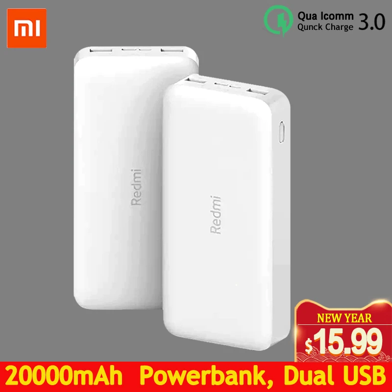 Redmi Power Bank 20000 мАч Quick Charge 10000 мАч Powerbank Dual USB Двусторонняя Быстрая зарядка портативное зарядное устройство Внешний аккумулятор Redmi Power Bank 20000 мАч Quick Charge 10000 мАч Powerbank Dual USB Двусторонняя Быстрая зарядка портативное зарядное устройство Внешний аккумулятор