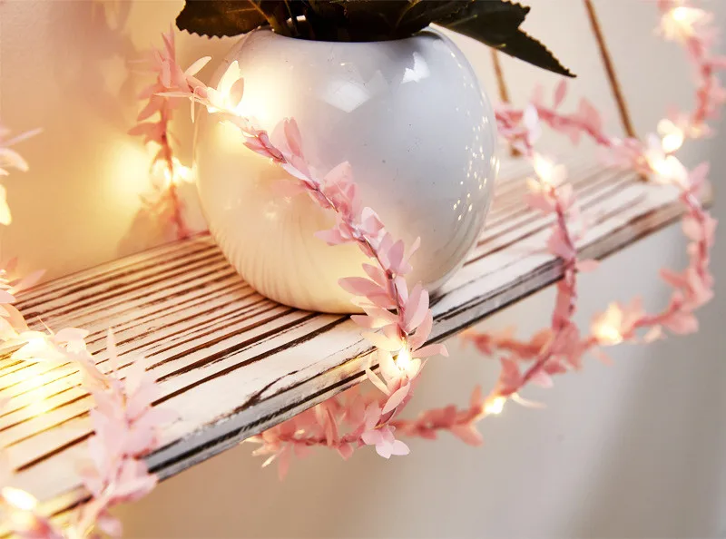 铜线灯串_仿真绿叶藤条led铜线圣诞装饰diy花环配件usb两用彩灯 - 阿里巴巴(45)