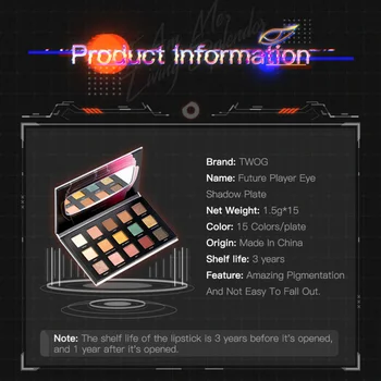 

1PC Portable Eyeshadow Compact 15 Colors Shining Eyeshadow Compact Premium Eyeshadow Palette Practical Eyeshadow Pallet for Girl