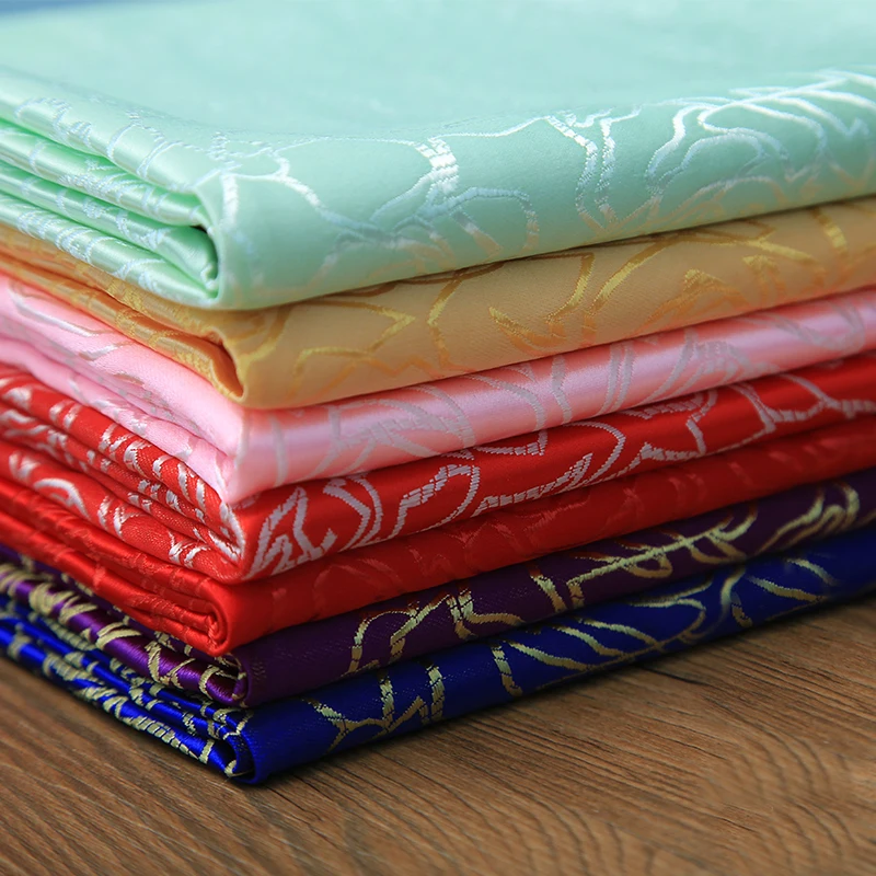 90x50 см роза стиль Дамаск Шелковый Атлас парча жаккардовая ткань костюм обивка мебель шторы одежда материал