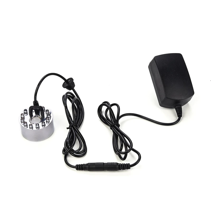Ultrasonic Air Humidifier LED Light Fog Water Fountain Pond Atomizer Mist Maker Fogger Sprayer Nebulizer Vaporizer US/EU Plug