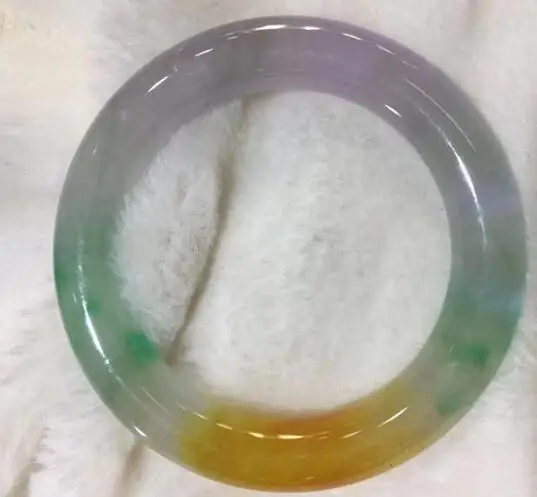 Класс А) натуральный ручной работы 3mix clour Jadeite JADE браслет(подача сертификатов