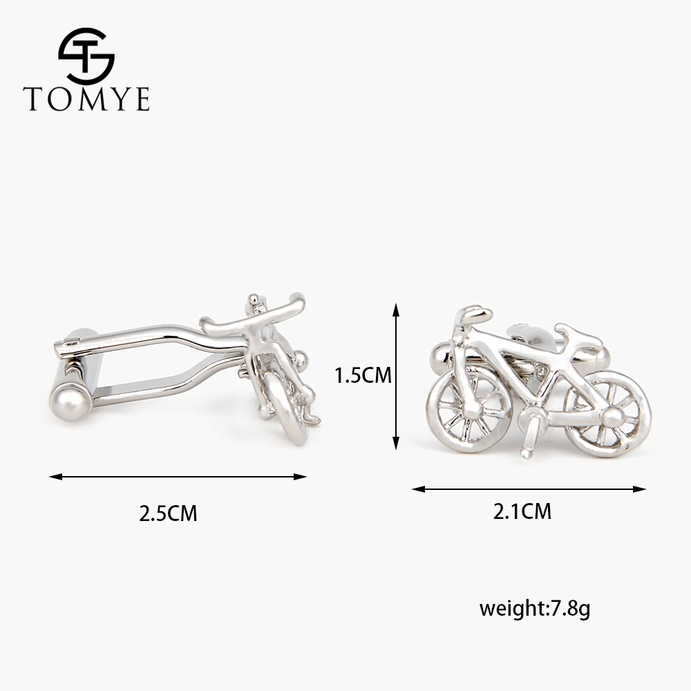 TOMYE запонки велосипед творческая рубашка Медь Запонки XK19S016