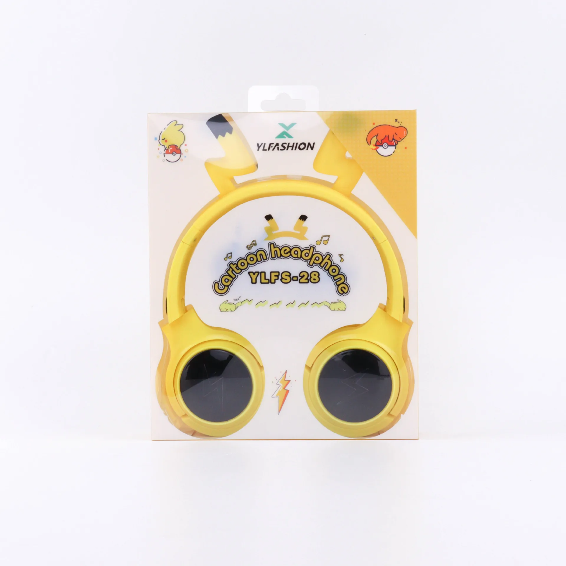 Cute Cartoon Wireless Bluetooth Headphone Pikachu Styling Wireless Sport Headset For Kid Chirdren For Xiaomi Iphone Laptop