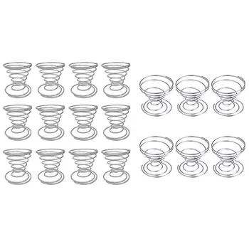 

18 PCS Air plant Container Tillandsia Holder Plant Display Racks Air Pineapple Base, 12 Pcs 5cm & 6 Pcs 4cm