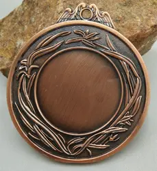 Médaille d'orchidées unisexe, en métal, pour l'école de gymnastique, en laiton, personnalisée, 2020 