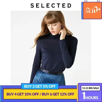 

SELECTED Women's 3D Down Fabric Knit Turtleneck Long-sleeved Tops S|419402503