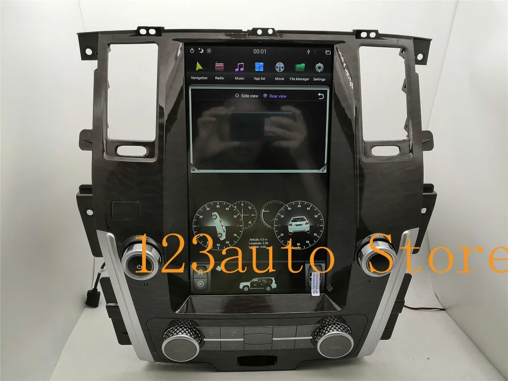 13,6 inch вертикальный Тесла Стиль Android 8,1 авто автомобиль DVD gps плеер naivigation для NISSAN PATROL 2010- Радио Аудио PX6 HDMI