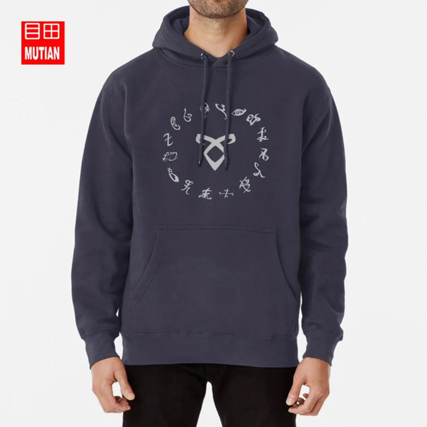 navy-hoodie All Runes Symbol- Shadowhunters hoodies sweatshirts shadowhunters shadow hunters shadowhunter the mortal - Цвет: navy-hoodie