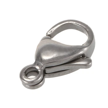 

Silver Lobster Clasps -Jewellery Making Findings DIY Craft (50PCs (14mmx8mm))