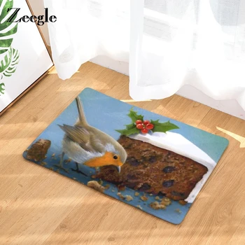 

Zeegle Bird Printed Entrance Mats Flannel Living Room Bedroom Carpet Home Decor Anti-slip Bath Mat Absorbent Kitchen Floor Rugs