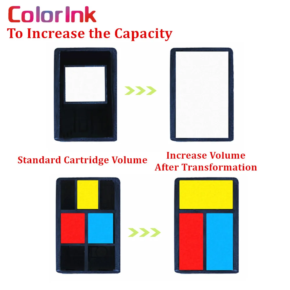 ColoInk 2 шт 302XL 302 сменный картридж для принтера для hp 302XL hp 302 для hp Deskjet 2130 2135 1110 3630 3632 Officejet 3830 3834 4650