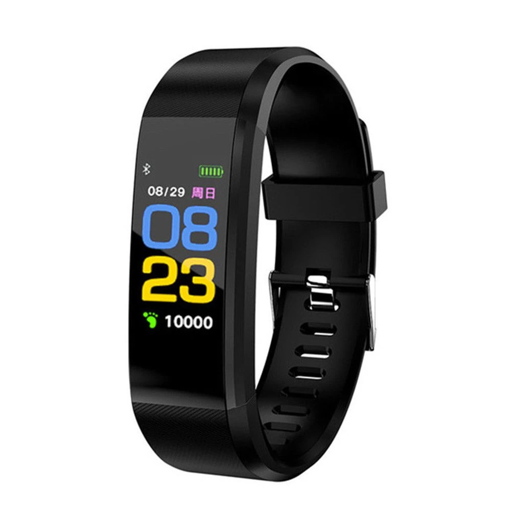 Health Bracelet Heart Rate Blood Pressure Smart Band Fitness Tracker Smartband Wristband   Band 3 fit bit Smart Watch Men