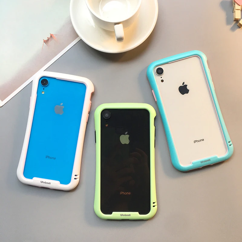 Мягкий бампер для iPhone XS max XR X ярких цветов с небольшой талией для iPhone 8 8plus 6 6SP 7 7P рамка Fudas+ ремни