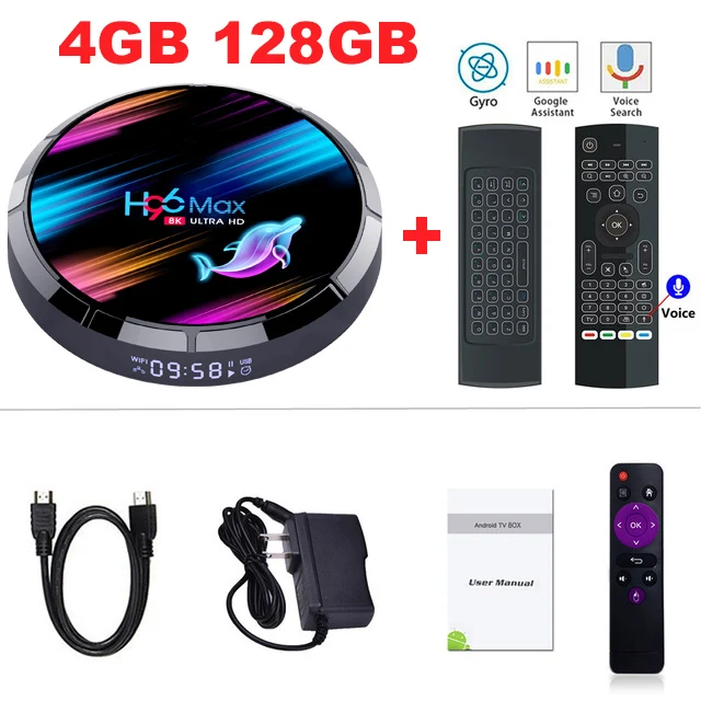H96 Max X3 S905X3 Смарт ТВ приставка Android 9,0 верхняя коробка медиаплеер 5G двухдиапазонный Wifi H96Max 4G 32G/64G 4K HDR max светодиодный приставка - Цвет: 4G 128G MX3