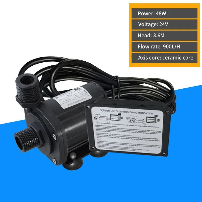 

24V 48W DC Multi-function Submersible Pump High Lift Solar DC Pump Submersible Pump Deep Well Pump