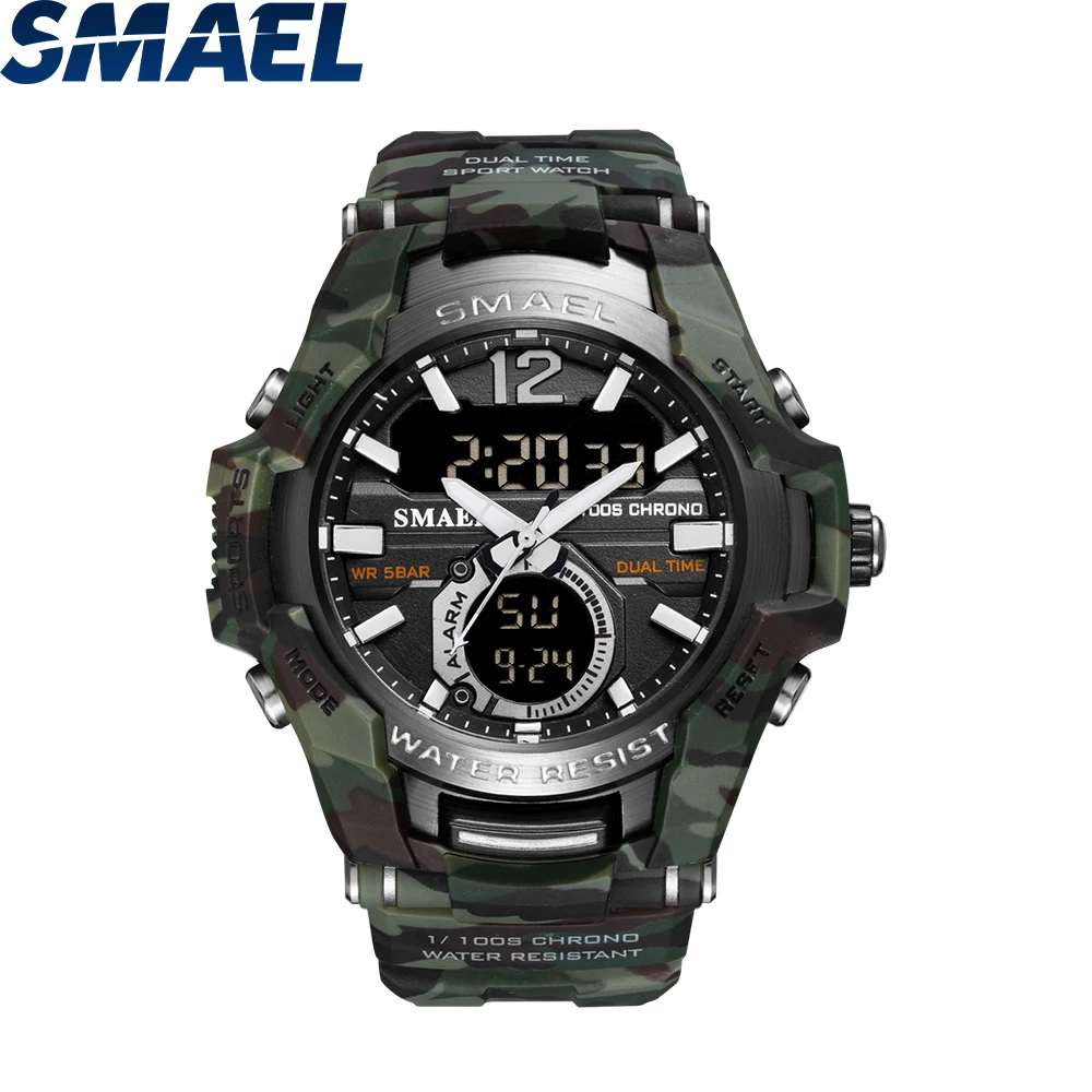 Fashion Smeal Top Brand Men Watch Digital Waterproof Clock Army Military Watches Led Men's Wrist Sport Relogio Masculino | Наручные