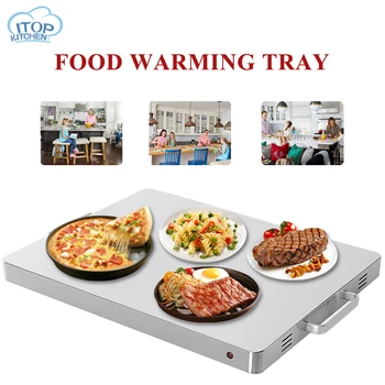 

Food Warming Tray Induction Cooker Heat Preservation Board Stainless Steel Buffet Electric 400W Household Intelligent Machine