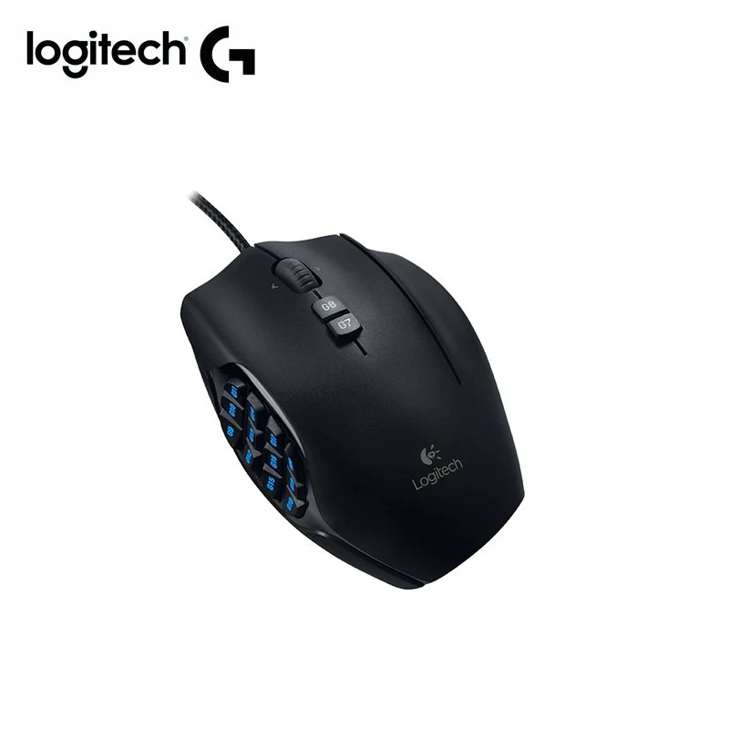 Проводная игровая мышь Logitech mouse G600 MMO от logitech с оптикой 8200DPI оригинальная для overwatch