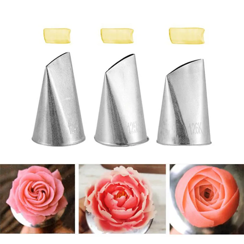 Petal 124k Nozzle Flower Piping Tip 124k 124K 125K 126K Piping Tip