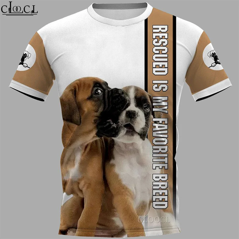 

HX 2021 Newest Summer Fashion Popular Boxer Dog Men Women T Shirt 3D Print Harajuku Streetwear Couple Tops Drop Shipping