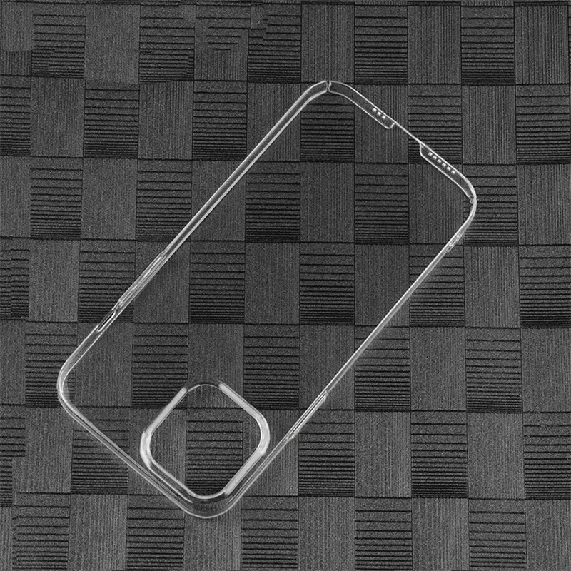 Clear Hard PC Plastic Phone Case For iPhone 14 13 12 11 15 Pro Max MINI XR XSMax XS X SE 8 7  6 Plus Slim Crystal Back Cover