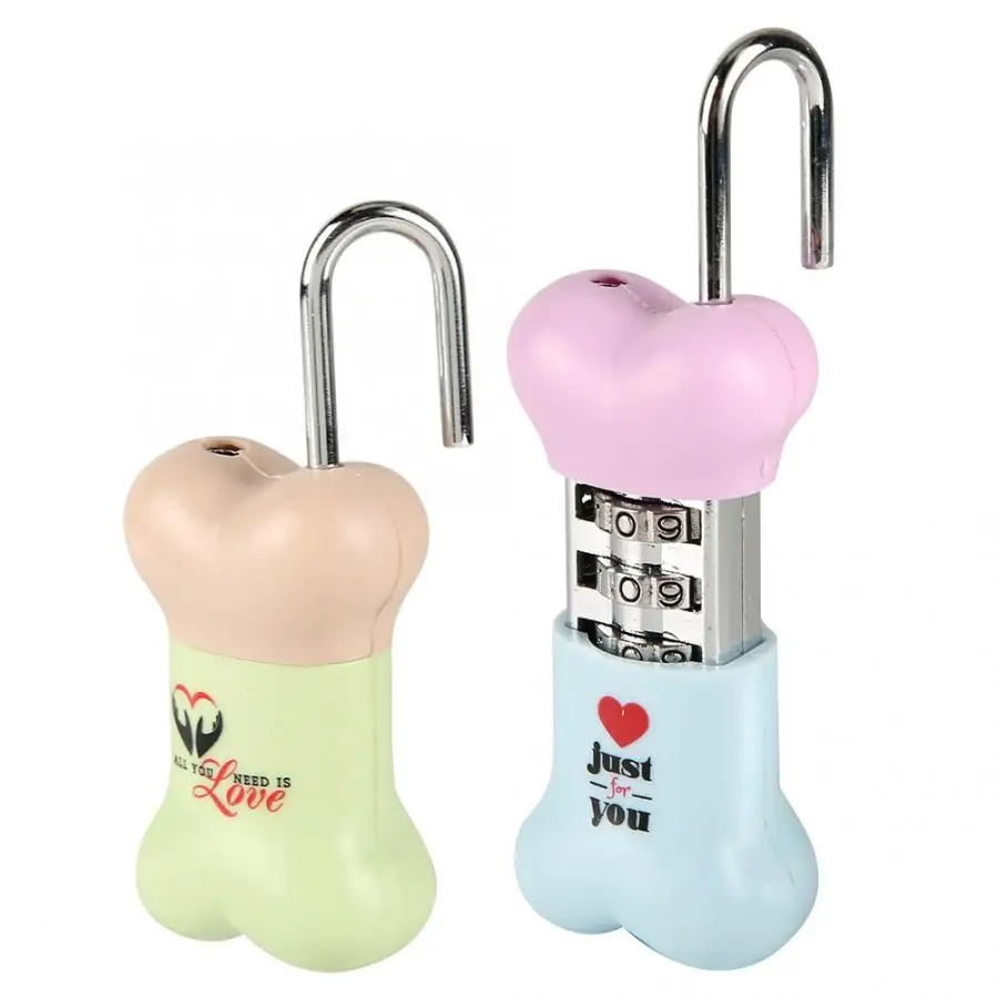 Мини 3 цифры Пароль замок Телескопический Водонепроницаемый замок для багажа Сумка безопасности замки