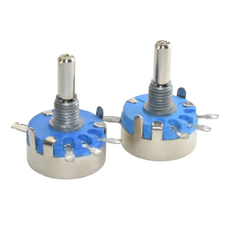 WH5 1A 470R 1K 10K 47K 4K7 100K 470K 220K 1K5 22K 1M ohm 3 клеммы круглый вал поворотный конический