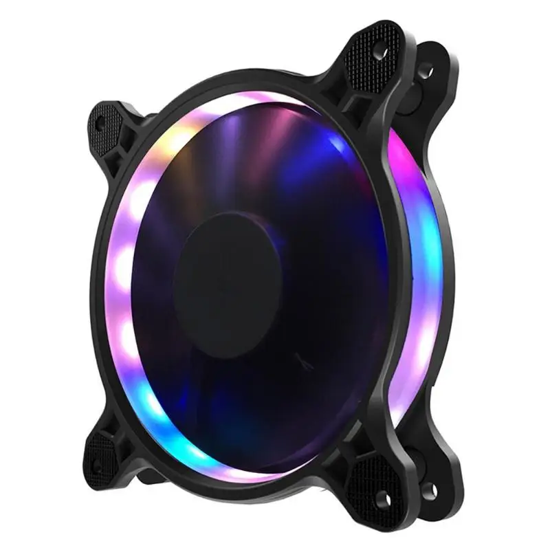 JONSBO Eclipse Plus, 120 мм, струящийся светодиодный чехол для настольного ПК, охлаждающий вентилятор радиатора, жидкостный подшипник с 15 динамическими яркими RGB лампами