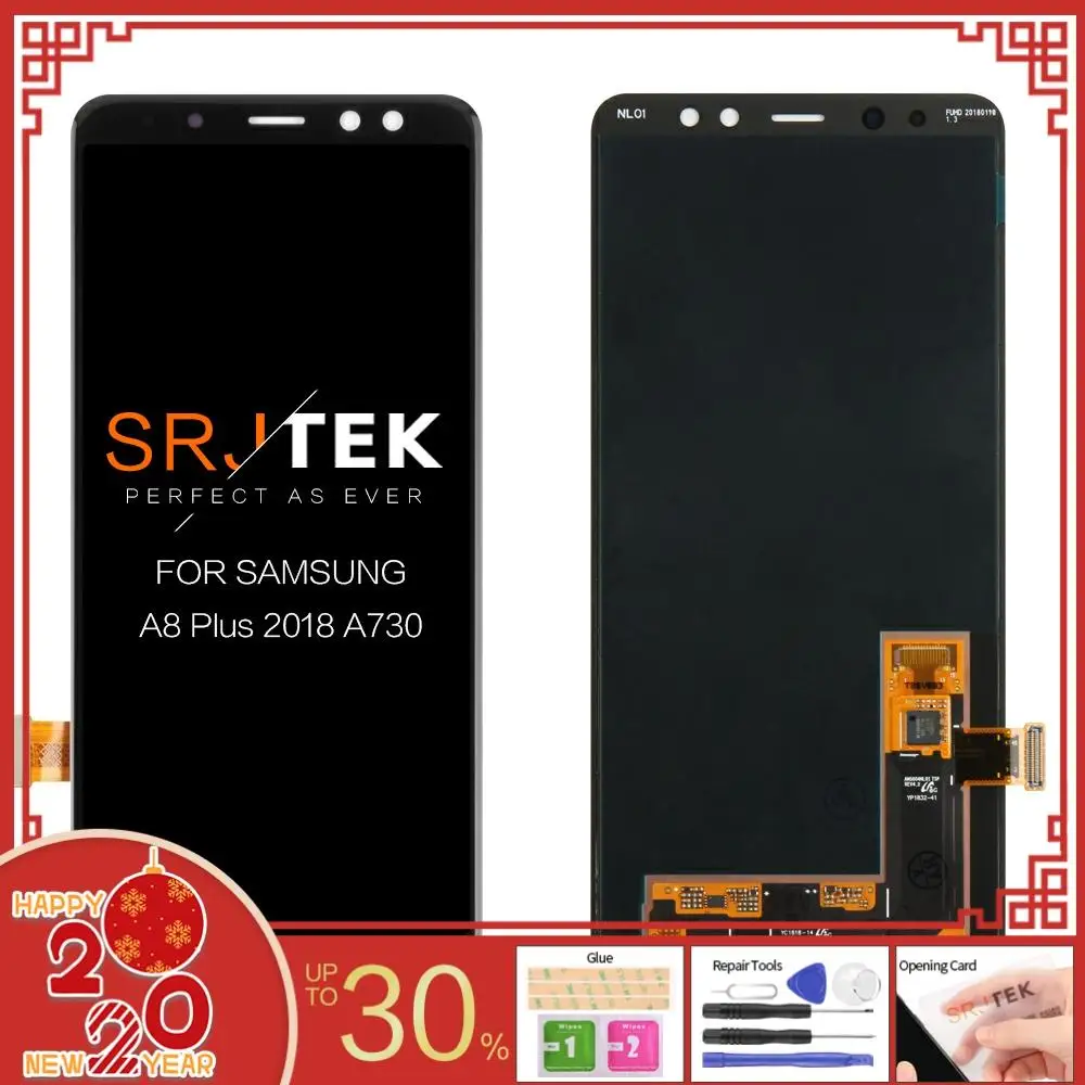 ЖК-экран для SAMSUNG Galaxy A8 Plus ЖК A730 A8 ЖК A530 сенсорный дигитайзер замена