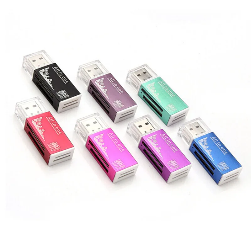 Мульти все в 1 Micro USB 2,0 кард-ридер адаптер для картридер 2 микро-sd TF M2 MMC MS PRO DUO кардридер Горячая