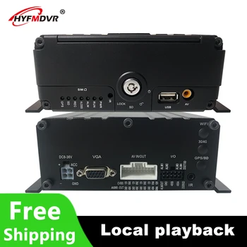 

HYFMDVR mobile dvr truck taxi video 4CH DC8V-36V SD card 256G bus