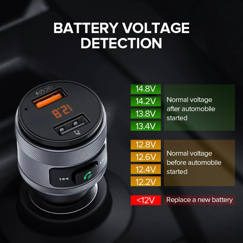 Vehemo Quick 3,0 двойной зарядное устройство USB fm-передатчик Handsfree Snelle Oplader Voor стерео с флеш-картой памяти TF портативный плеер