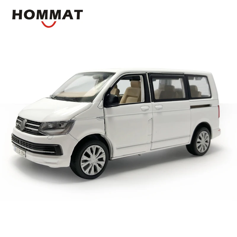 HOMMAT 1:32 T6 Multivan MPV автомобиль фургон модель автомобиля металлический сплав литья под давлением игрушка модель автомобиля коллекция подарок детские игрушки для детей Белый