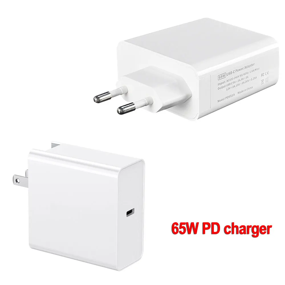 Tipo C Cargador De Pared Usb C 65w De Potencia De Tipo C Adaptador
