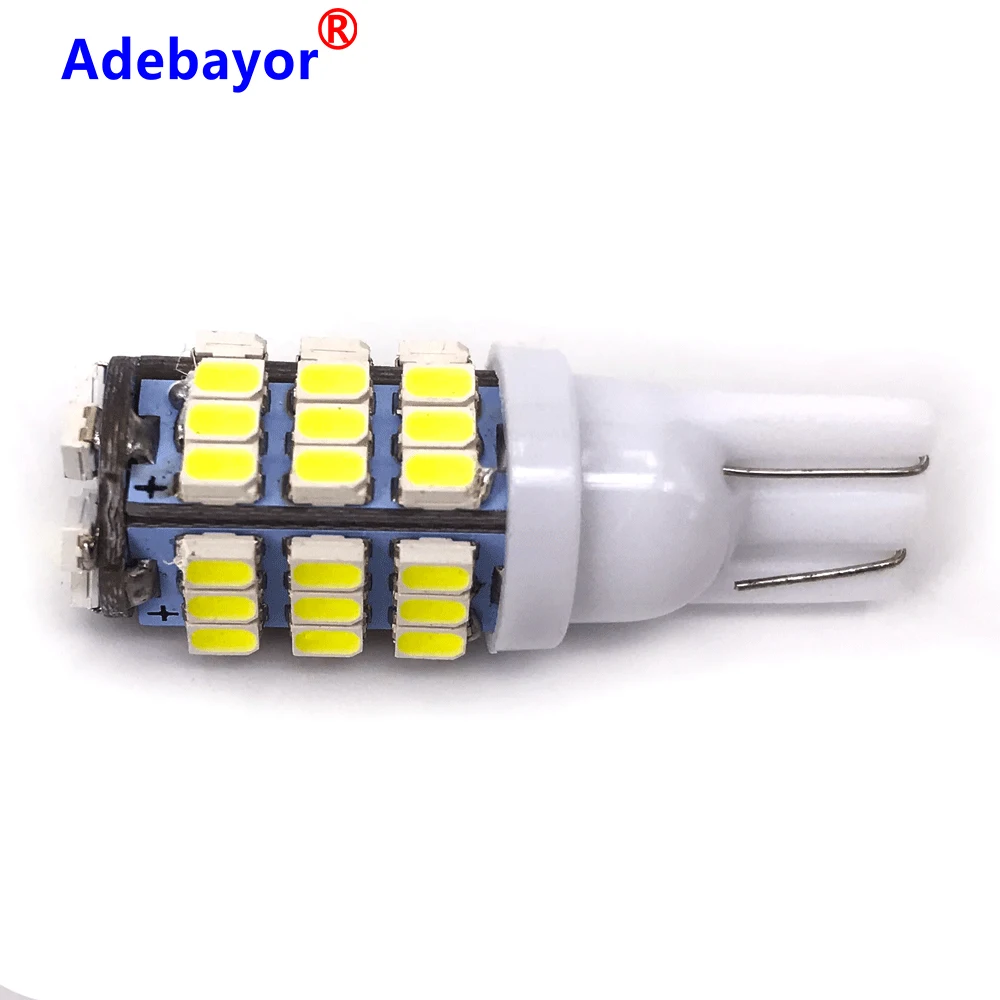 Автомобильные светодиодные лампы 100 шт./лот t10 42 smd W5W 194 1206/3020 42SMD 42led холодный белый