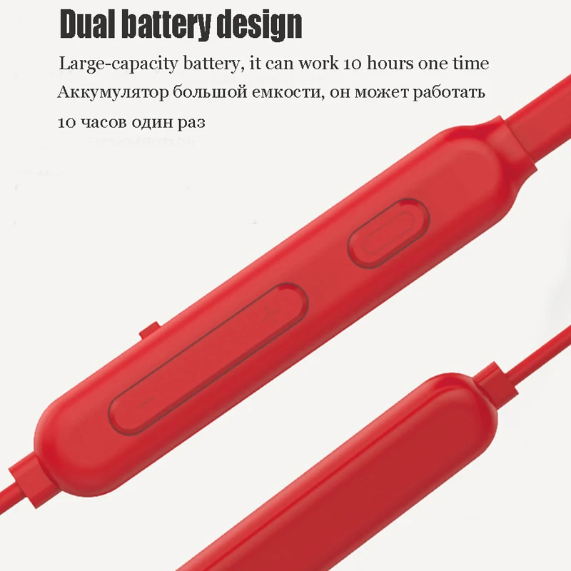 Bluetooth Earphone Wireless Bluetooth Earpiece Waterproof 3D Stereo Music Control Sport Wireless Headset+Mic for Huawei Samsung