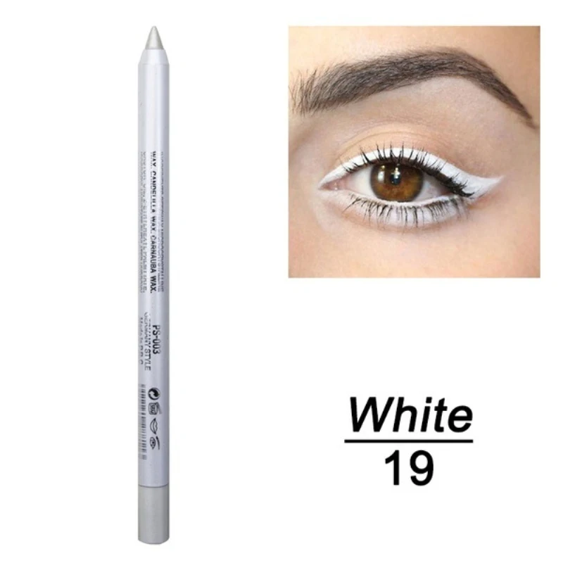 DNM текстурная цветная подводка для глаз перламутровая ручка для теней пот не цветущий Макияж Косметика водостойкий стойкий карандаш для глаз TSLM1 - Цвет: 19-White