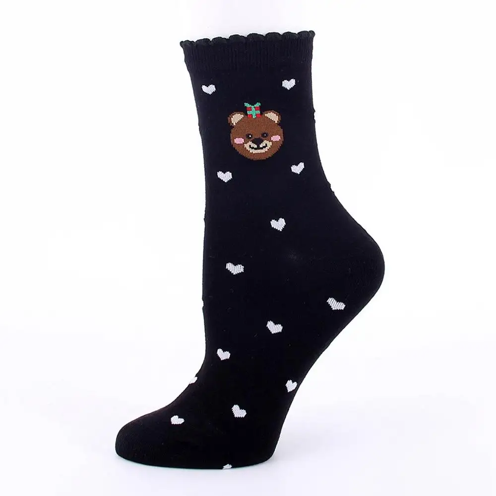Christmas Socks Unisex Women Cartoon Cute Cartoon Christmas Gift Winter Adult Socks Cotton Personality Socks Harajuku Skarpetki