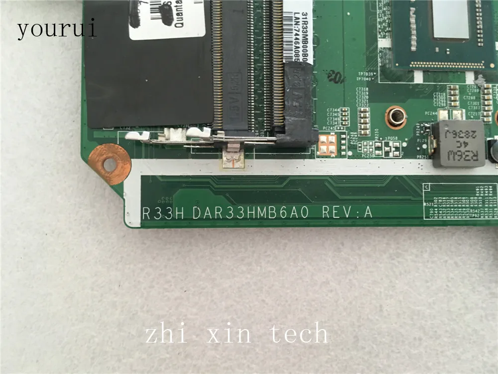 Yourui для hp G4 G4-2000 G6 G6-2000 Материнская плата ноутбука 712115-501 DAR33HMB6A0 DDR3 Тесты ОК