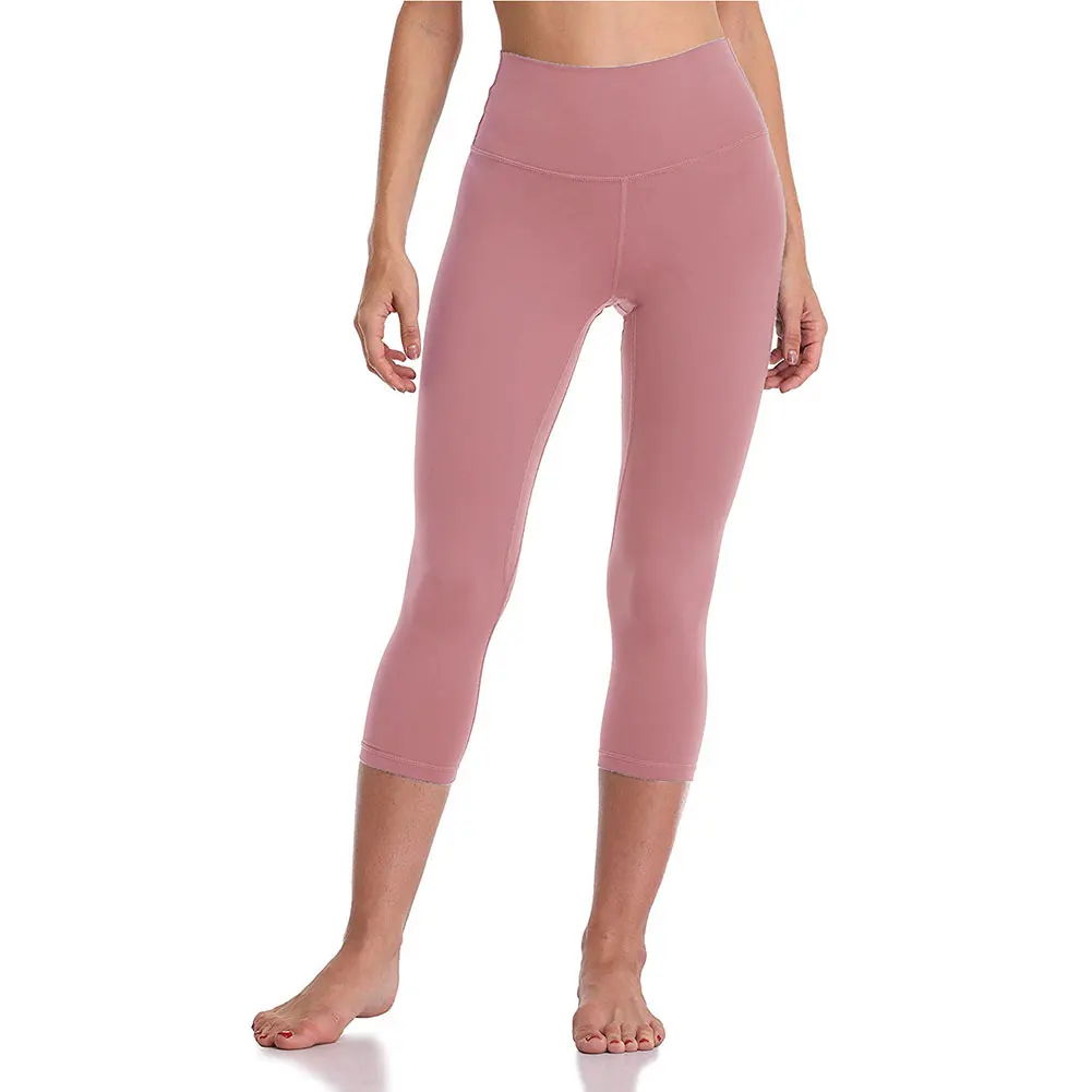 Для женщин Высокая талия карман обтягивающие штаны для йоги эластичные фитнес укороченные Леггинсы SAL99