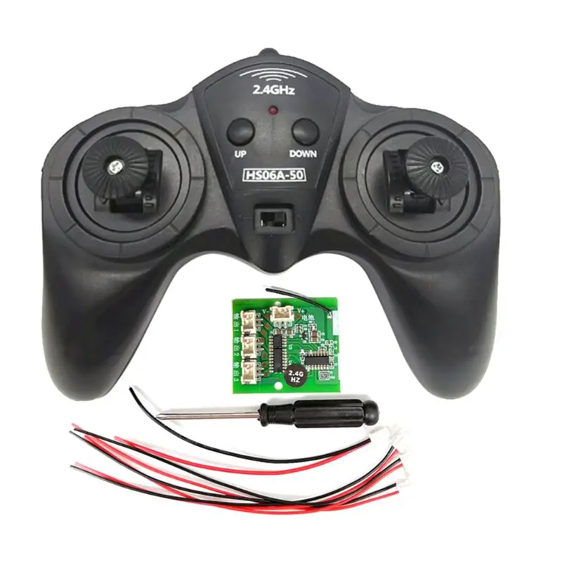 2.4G Transmitter 6 Channel Remote Control Receiver DC 6-15V DIY Car Model Ship 50 Meters