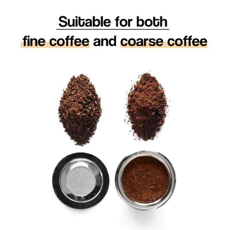Многоразовые капсулы-многоразовые капсулы из нержавеющей стали для машин Nespresso 2 в 1 использование для молотого кофе и мелкого кофе
