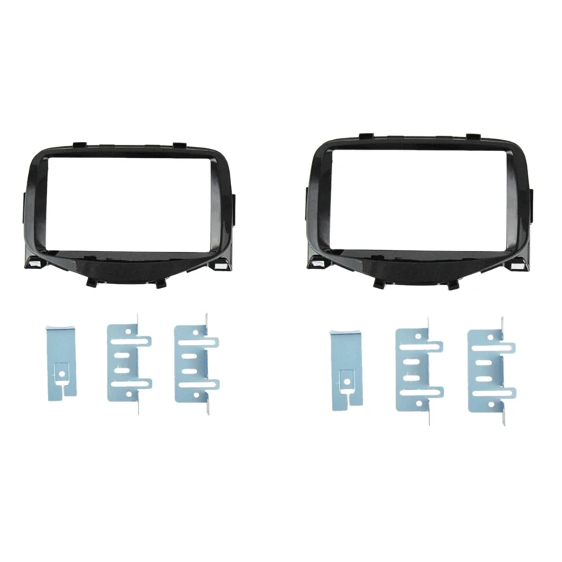 178x102 мм Двойной Дин Радио Стерео DVD панель рамка gps рамка для+ Toyota Aygo, peugeot 108, Citroen C1 Dash комплект